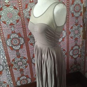 B B Dakota illusion neckline dress